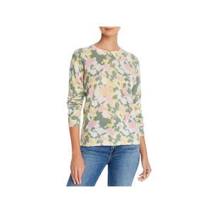 MINNIEROSE Womens Ivory Printed Long Sleeve Crew Neck Sweater XL